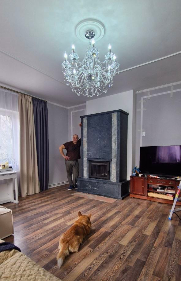 Печь-камин из талькомагнезита и талькохлорита заказать в СПб