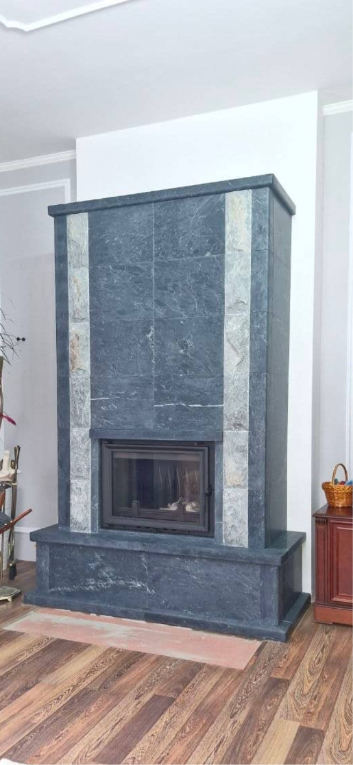 Печь-камин из талькомагнезита МЕЧТА